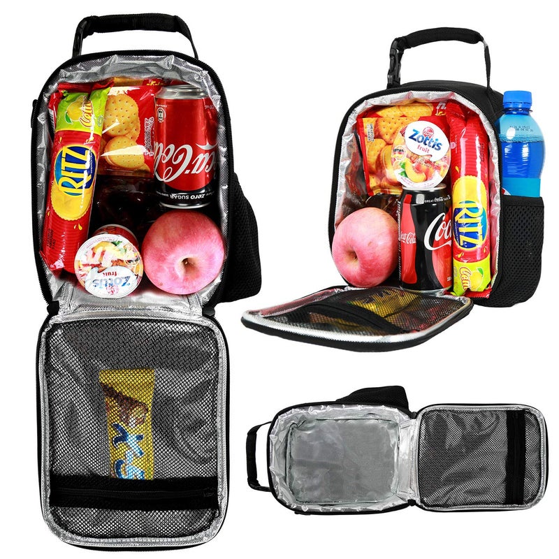 7-mi Kids Football Printed Lunch Box Bag, 5L Capacity, Stylish Design, Made-to-Last Zipper, Cushioned Carrying Strap, Easy to Clean - Image 5
